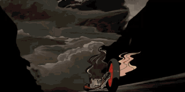 a naked man and woman are riding a motorcycle together