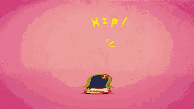 a pink background with a cartoon character and the words msp