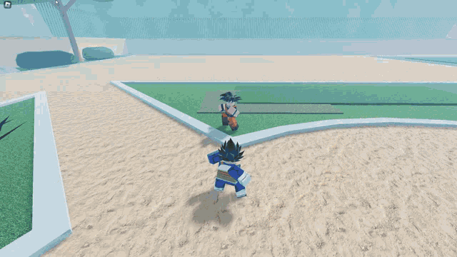 a person in a blue shirt is standing in front of a large explosion