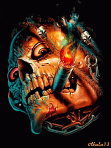 Skull Smoking GIF - Skull Smoking Spooky GIFs