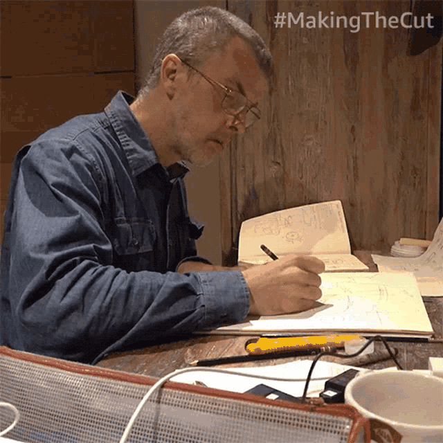 Writing Gary Graham GIF - Writing Gary Graham Making The Cut GIFs