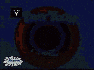 a tiny toon adventures logo with a blue background