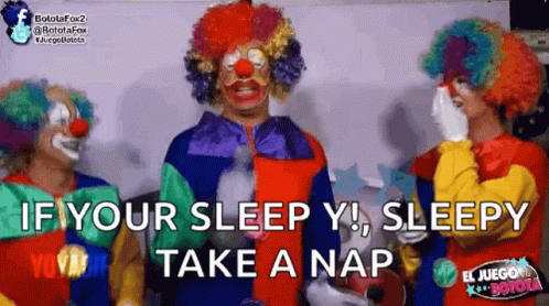 Clowns Sleepy GIF - Clowns Sleepy Nap Time GIFs