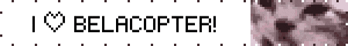 a pixelated image with the words " i love belacopteri " on it