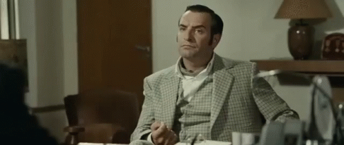 What Say What GIF - What Say What Jean Dujardin GIFs