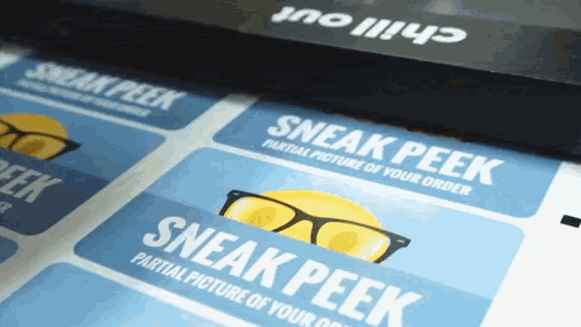 a bunch of stickers that say sneak peek