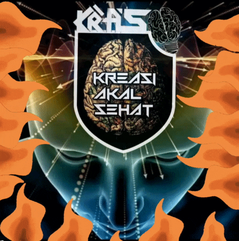 a poster that says kreasi akal sehat with a brain on it