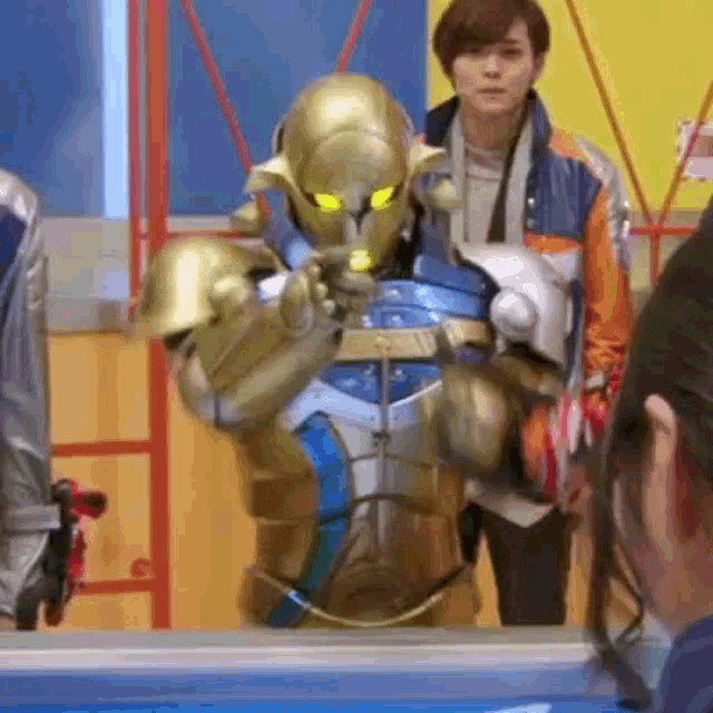 Uchu Sentai Kyuranger Balance GIF - Uchu Sentai Kyuranger Balance Tenbin Gold GIFs