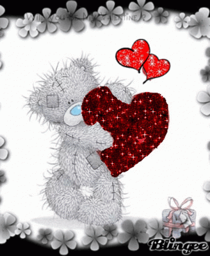 Tatty Teddy Heart4u GIF - Tatty Teddy Heart4u Heart For You GIFs