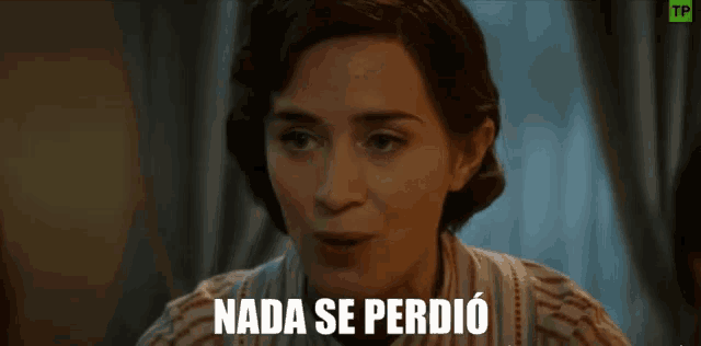a woman says " tan solo no lo ves " while looking at another woman
