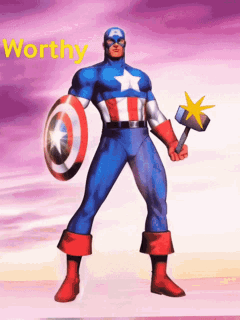 Worthy Captain America GIF - Worthy Captain America Comics GIFs