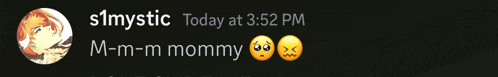 a screenshot of a text message from s mystic today at 3:52 pm