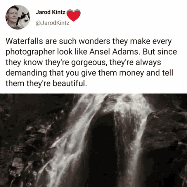 waterfalls are such wonders they make every photographer look like ansel adams.
