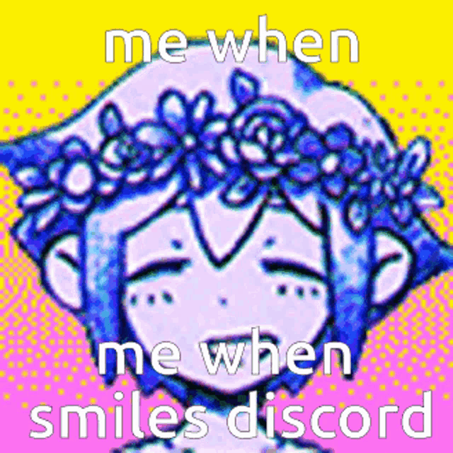 a cartoon girl with a flower crown on her head is smiling .