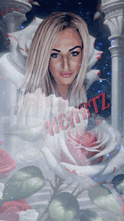 a painting of a woman with the name heinz written on it