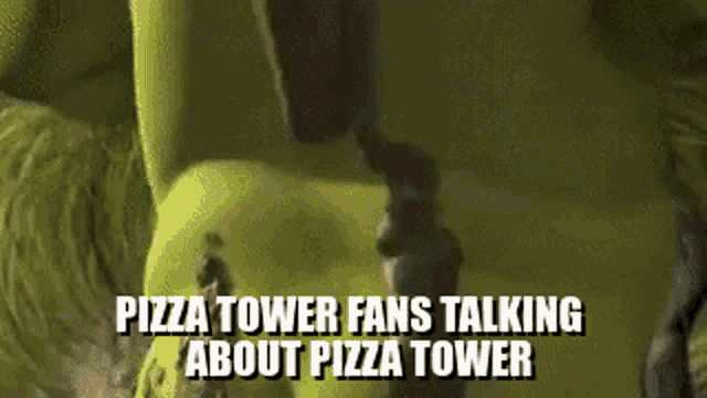 Pizza Tower Fans Talking About Pizzatower Funny GIF - Pizza Tower Fans Talking About Pizzatower Funny Shrek GIFs