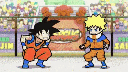 Naruto Is Weak Fight GIF - Naruto Is Weak Fight Goku GIFs