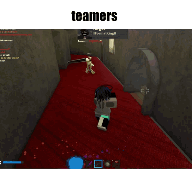 a screenshot of a video game with the words " teamers " on the bottom