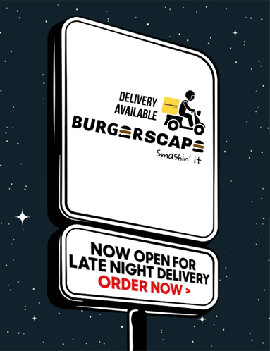 Burgerscape Open Till Late Open Till 2am GIF - Burgerscape Open Till Late Open Till 2am Burgerscape Middleton GIFs