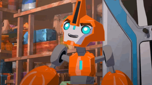 a cartoon robot with the number 1 on its chest