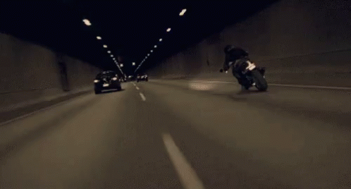 Motorcycle Overtake GIF - Motorcycle Overtake Tunnel GIFs