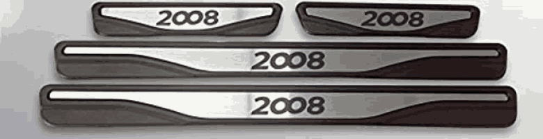 a set of door sill protectors for a 2008 car