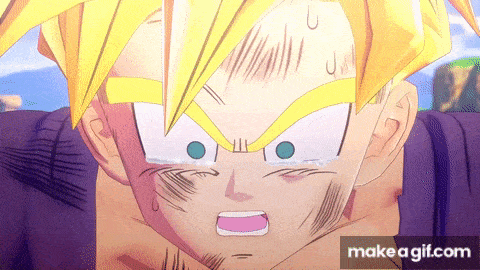 a close up of a cartoon character 's face with make a gif.com at the bottom