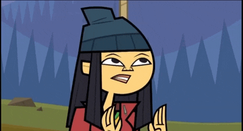 a cartoon character is wearing a blue hat