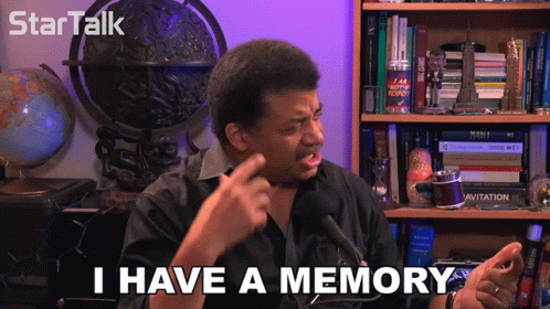 I Have A Memory Neil Degrasse Tyson GIF - I Have A Memory Neil Degrasse Tyson Startalk GIFs