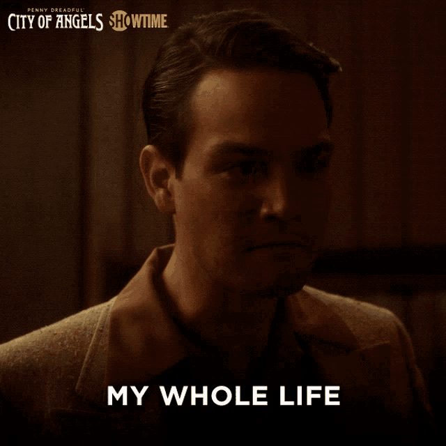 penny dreadful city of angels showtime poster with a man