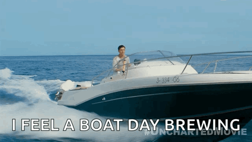 Driving A Boat Nathan Drake GIF