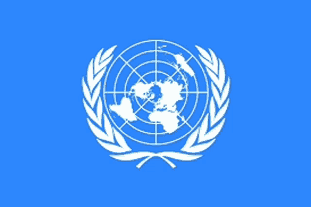 the flag of the united nations has a map of the world on it