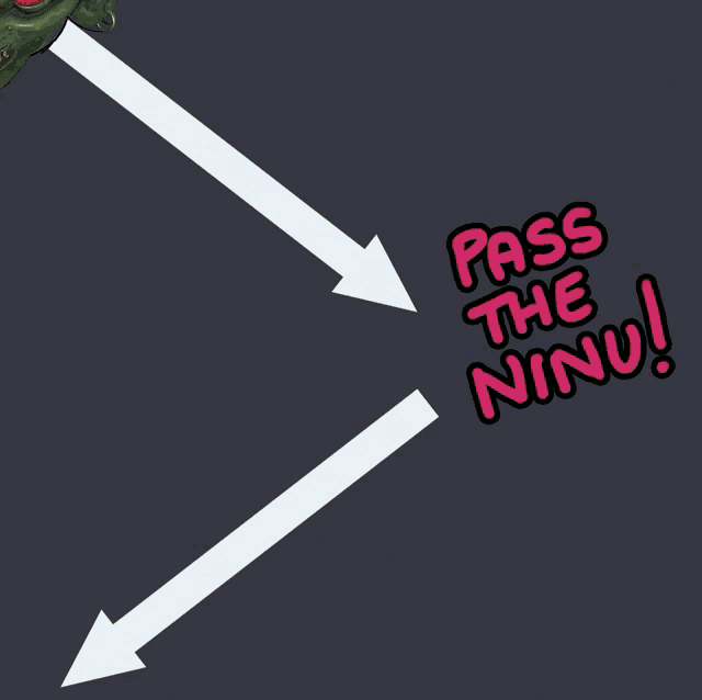 a poster that says pass the ninu with a green goblin