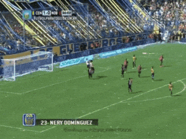 a soccer player with the name nery dominguez on the back of his jersey