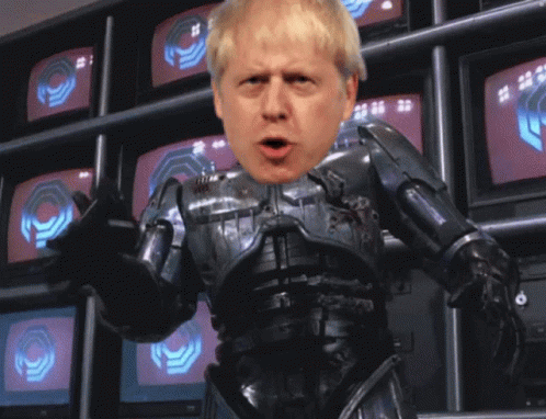 Boris Johnson Robocop GIF - Boris Johnson Robocop Serious GIFs