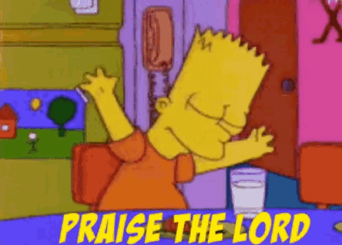 Praise The Lord Dance GIF - Praise The Lord Dance Simpsons GIFs