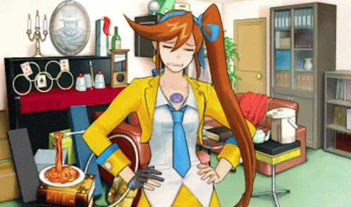 Ace Attorney GIF - Ace Attorney Bored GIFs