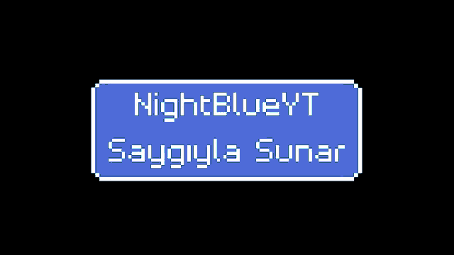 a blue and white logo that says nightblueyt on a green background