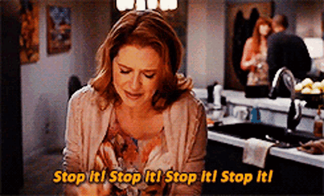 Greys Anatomy April Kepner GIF - Greys Anatomy April Kepner Stop It Stop It Stop It Stop It GIFs