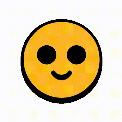 a yellow smiley face with black eyes and a smile on its face