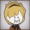 a cartoon of a boy with a crown on his head .