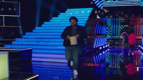 Running Excited GIF - Running Excited Popcorn GIFs