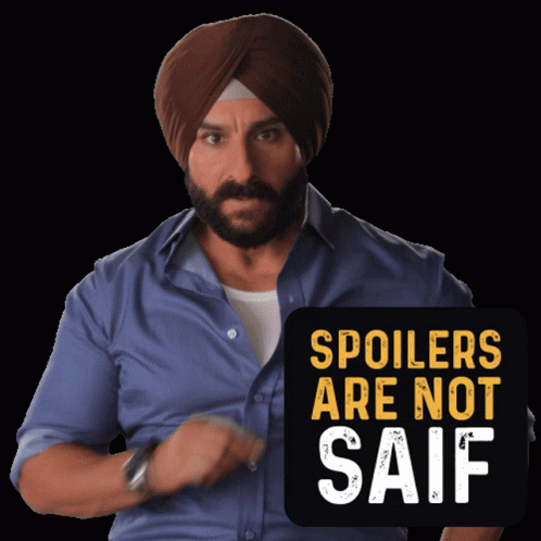 Spoilers Are Not Saif चुपचाप GIF - Spoilers Are Not Saif चुपचाप बोलनानहीं GIFs