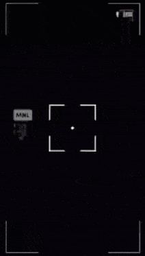 a blurred image of a person 's face is being recorded