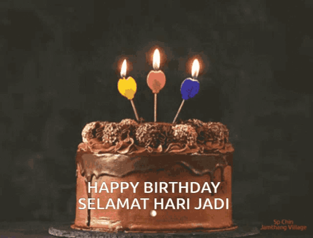 Hbd Cake Light Birthday Cake Heart Candle Light GIF