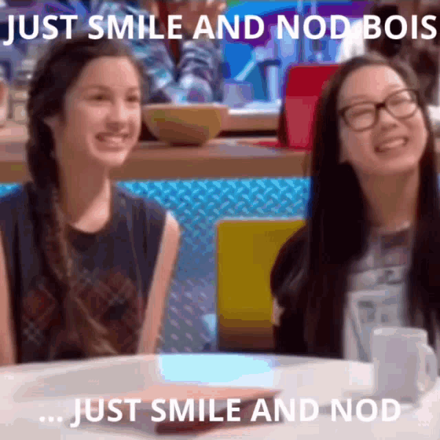 Just Smile And Nod Olivia Rodrigo GIF - Just Smile And Nod Olivia Rodrigo Madison Hu GIFs