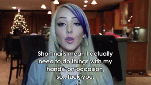 I Actually Find My Hands To Be Useful Items GIF - Jennamarbles Shortnails Whatnailsmean GIFs