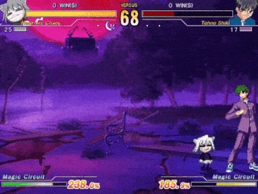 a screenshot of a video game that says magic circuit on the bottom