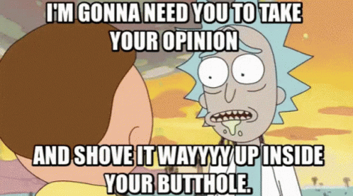 Rick And Morty Ineed Your Opinion GIF - Rick And Morty Ineed Your Opinion GIFs