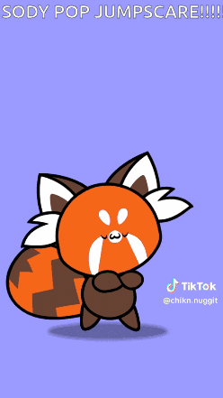 a cartoon of a rabbit with the words sody pop jumpscare
